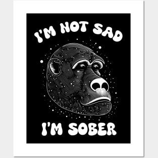 I'M NOT SAD, I'M SOBER Posters and Art